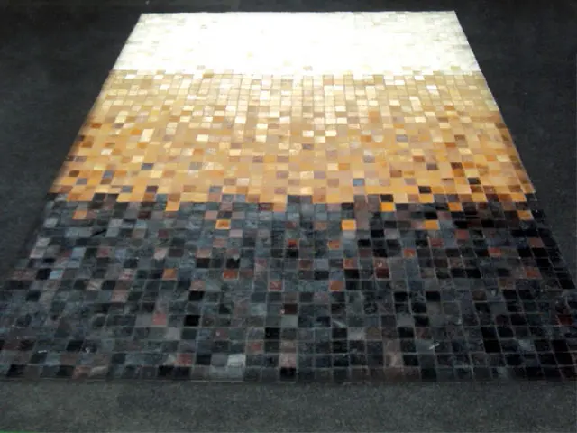 AyubRugs White Leather Rug 5