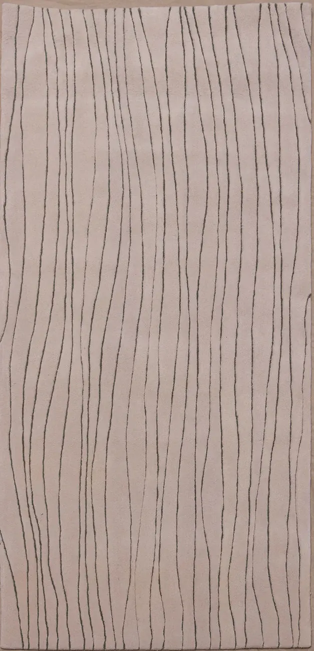 Ivory Jet Stream - Gray Lines 4'5 x 9'5