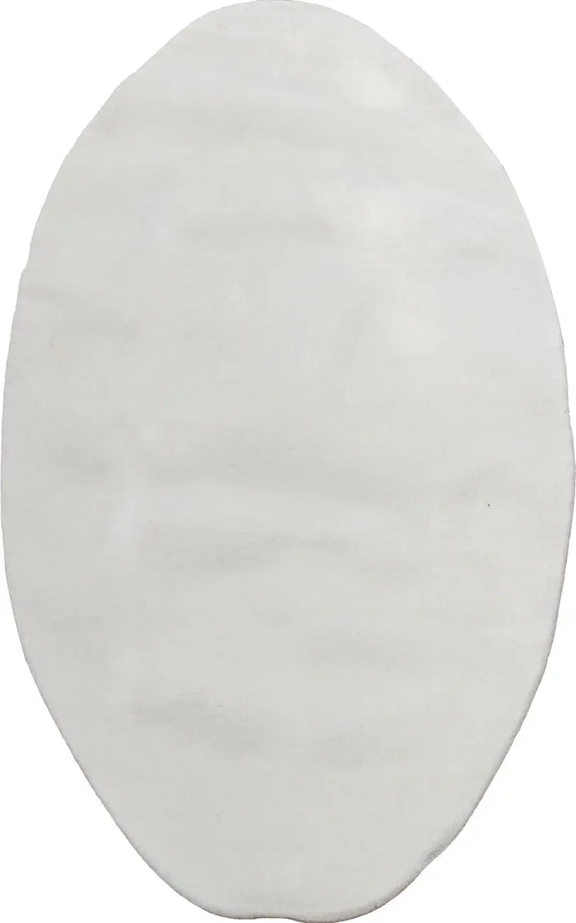 Oval Cream Tufted 5'2 x 8'