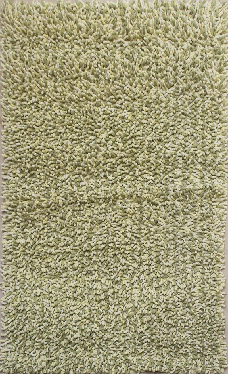 Octopus Garden Cream/Green/Pastel Yellow 5'5 x 7'9 Shag Rug