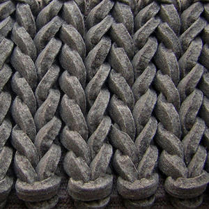 Quick Cart Image for Brown Braided Felt Shag 4' x 6' Rug