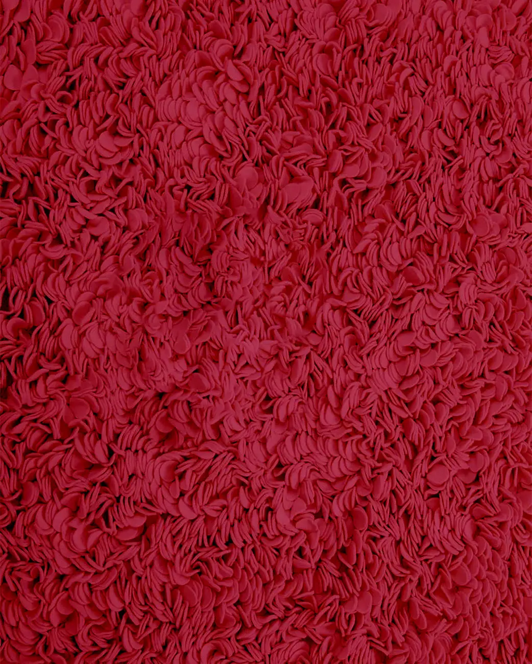 Enoki Red Felt Shag Rug