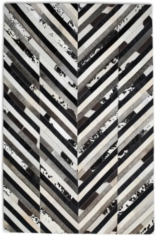 Christopher Fareed Multi-Colored Leather Patterned Rug 3