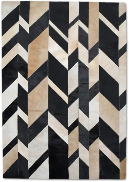 Christopher Fareed Multi-Colored Leather Patterned Rug 4