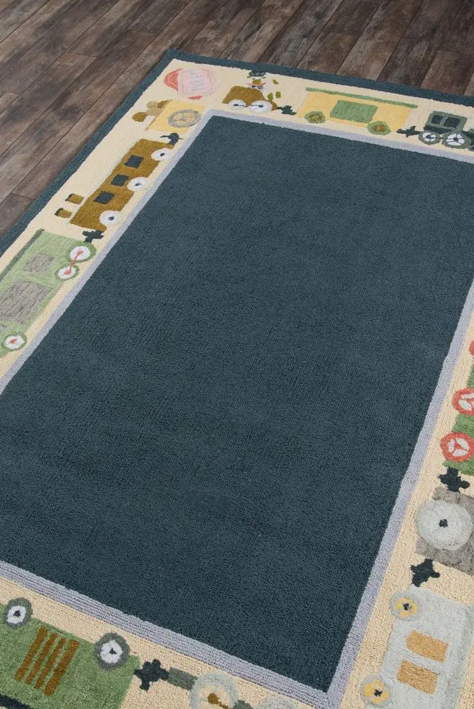 Lil Rug Lil Mo Classic LMI-3 Blue Cotton Rug