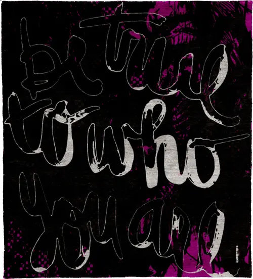 Be True D Wool Hand Knotted Tibetan Rug