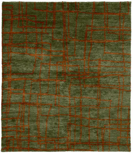 Advance B Wool Hand Knotted Tibetan Rug Product Image