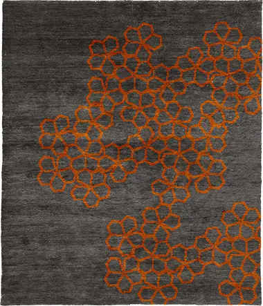 Morning Glory B Wool Hand Knotted Tibetan Rug Product Image