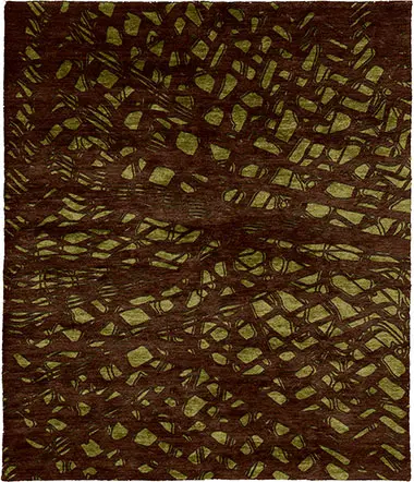 Bounce Silk Wool Hand Knotted Tibetan Rug Product Image