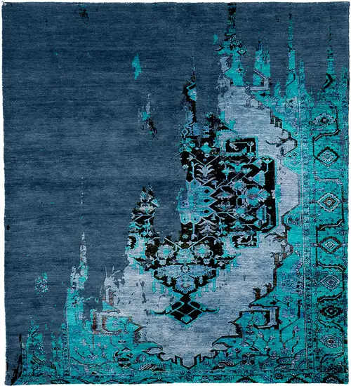 Renaissance A Silk Hand Knotted Tibetan Rug