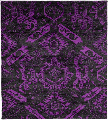 Recycle A Silk Wool Hand Knotted Tibetan Rug Product Image