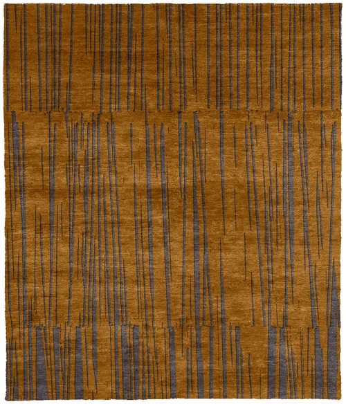 Solarize B Silk Wool Hand Knotted Tibetan Rug