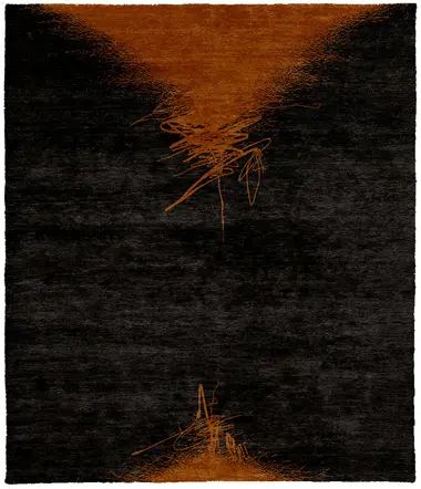 Insidious B Wool Hand Knotted Tibetan Rug Product Image