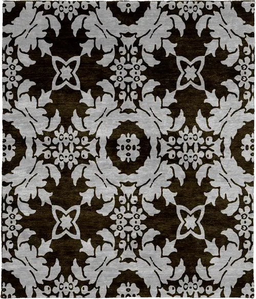 Repose A Silk Hand Knotted Tibetan Rug