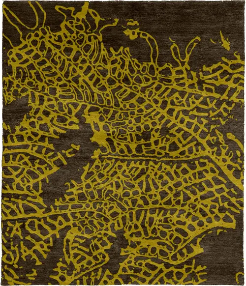 Solitude B Wool Hand Knotted Tibetan Rug