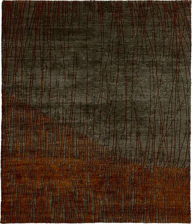 Sundown B Wool Hand Knotted Tibetan Rug Product Image