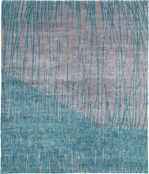Sundown C Wool Hand Knotted Tibetan Rug