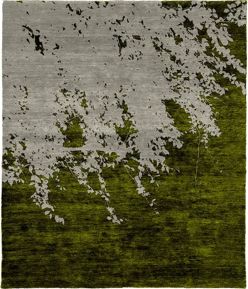 Moving Moments C Silk Wool Hand Knotted Tibetan Rug