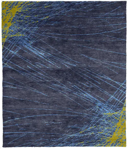 Le Trait De Fassianos Wool Hand Knotted Tibetan Rug