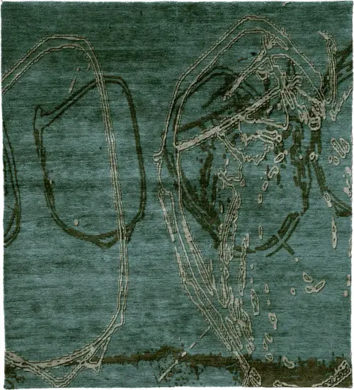 Draw A Wool Hand Knotted Tibetan Rug