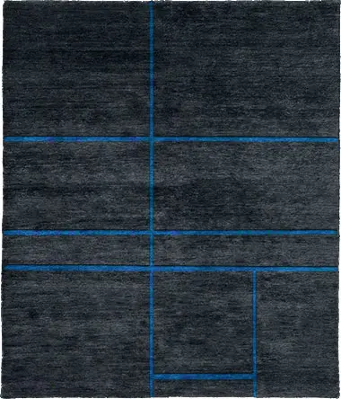 Expression In Lines A Wool Hand Knotted Tibetan Rug Product Image