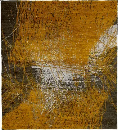Forme B Silk Hand Knotted Tibetan Rug