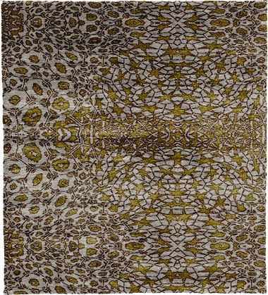 Organic Print B Silk Wool Hand Knotted Tibetan Rug Product Image