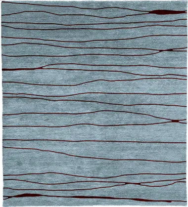 Radiate Waves Wool Hand Knotted Tibetan Rug Product Image