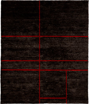 Expression In Lines D Wool Hand Knotted Tibetan Rug Product Image