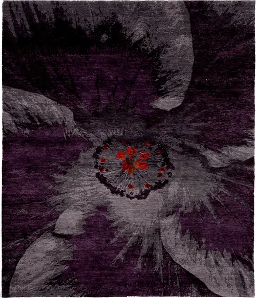 O Keefe B Silk Hand Knotted Tibetan Rug