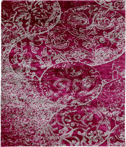 Behruz C Silk Hand Knotted Tibetan Rug