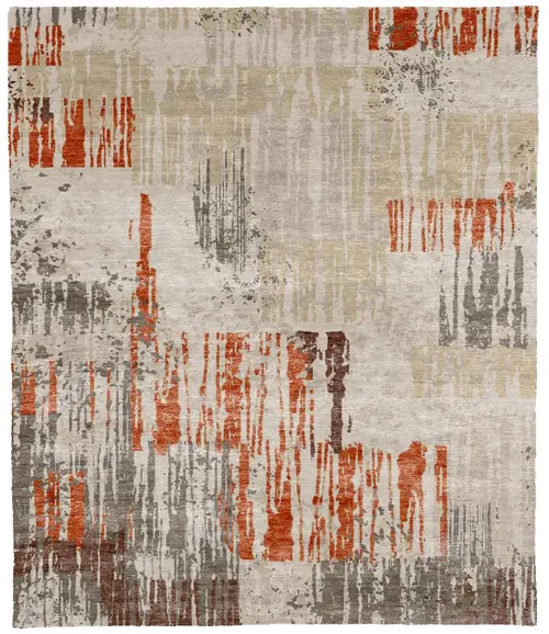 Overlook Silk Wool Hand Knotted Tibetan Rug