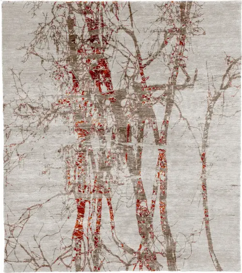 Mehamem E Wool Hand Knotted Tibetan Rug