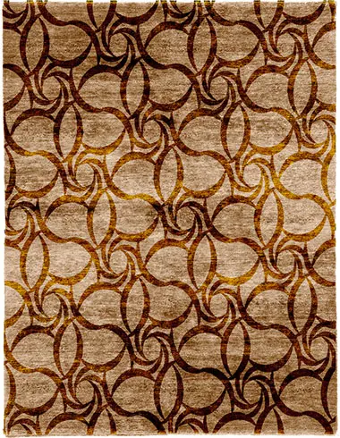 Ganaur Wool Hand Knotted Tibetan Rug Product Image