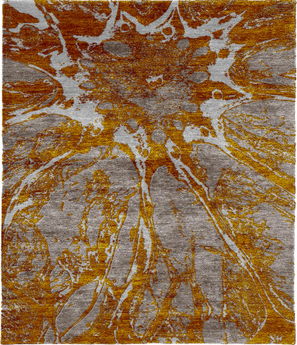 Macro B Silk Wool Hand Knotted Tibetan Rug Product Image