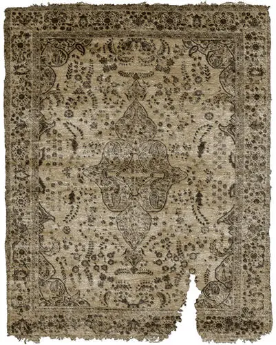 Stav B Weathered Wool Hand Knotted Tibetan Rug Product Image