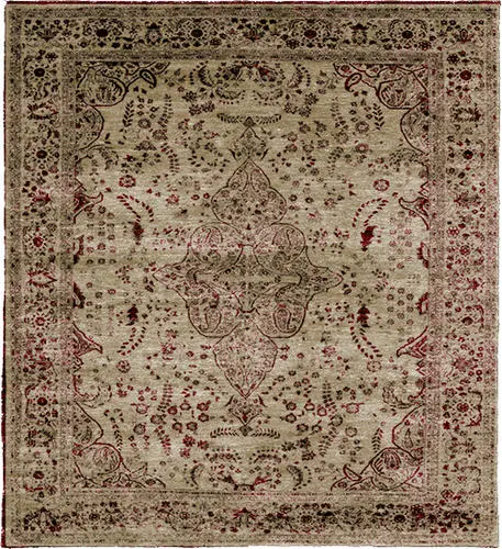 Stav B Wool Hand Knotted Tibetan Rug Product Image