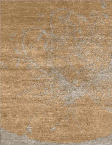 Skikru B Wool Hand Knotted Tibetan Rug Product Image