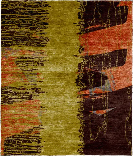 Polermo C Silk Wool Hand Knotted Tibetan Rug Product Image