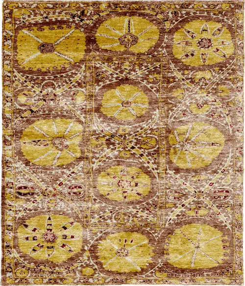 Transdim F Wool Hand Knotted Tibetan Rug