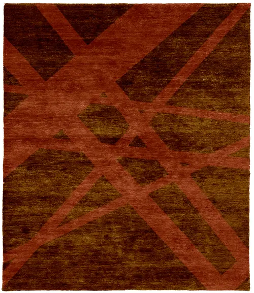 Acheron B Wool Hand Knotted Tibetan Rug