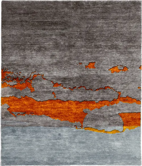 Petaurus B Wool Hand Knotted Tibetan Rug