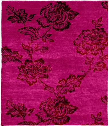 Geranium Wool Hand Knotted Tibetan Rug Product Image