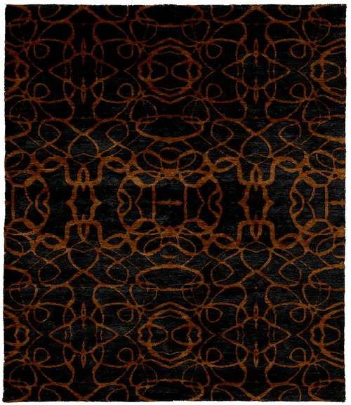 Villiaumite B Wool Hand Knotted Tibetan Rug