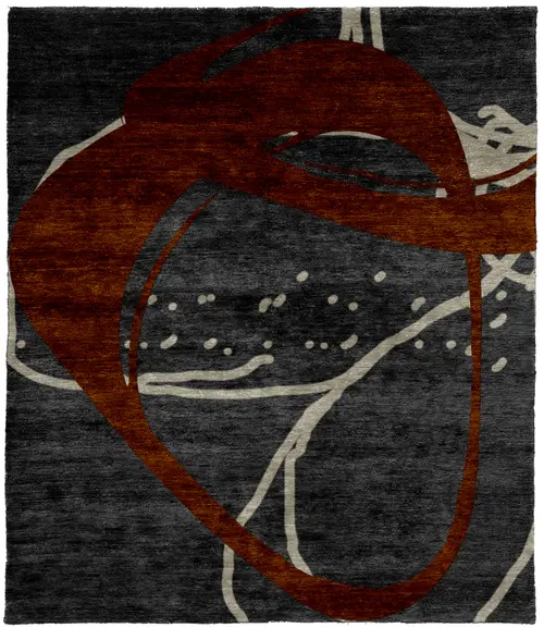 Clayton Highland Silk Wool Hand Knotted Tibetan Rug