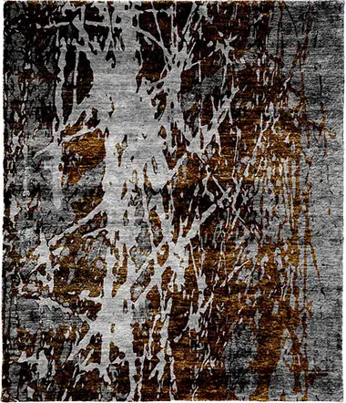 Brahma Highland Silk Wool Hand Knotted Tibetan Rug