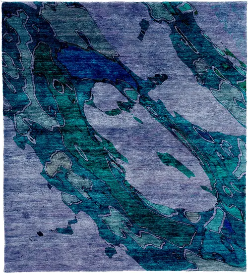 Calca B Silk Wool Hand Knotted Tibetan Rug