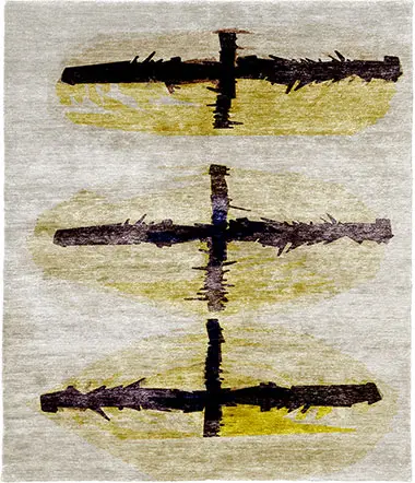 Garm Highland Silk Wool Hand Knotted Tibetan Rug Product Image