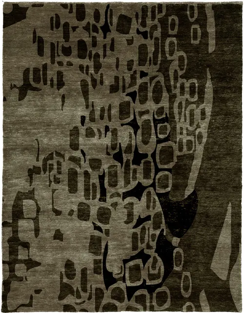 Canis B Wool Hand Knotted Tibetan Rug