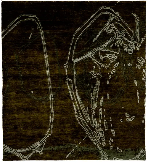 Draw E Wool Hand Knotted Tibetan Rug